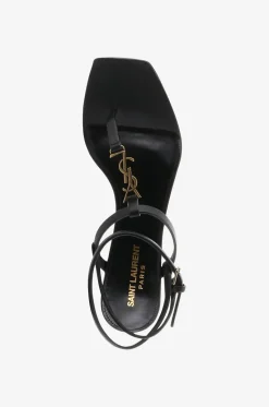 Absatzsandalen aus Leder mit quadratischer Spitze Cassandra 60