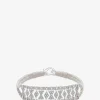 Armband aus Lurex und Silber mit Moissanit Buzios Vanille