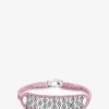 Armband aus Lurex und Silber mit Moissanit Buzios Rose