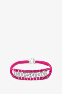 Armband aus Lurex und Silber mit Moissanit Buzios Rani