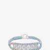 Armband aus Lurex und Silber mit Moissanit Buzios Multi