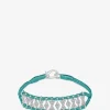 Armband aus Lurex und Silber mit Moissanit Buzios Pacific