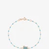 Armband aus Roségold Tortue Turquoise - 17 cm