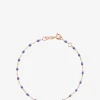 Armband aus Roségold und Harz Classique Gigi - Mauve