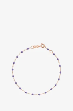 Armband aus Roségold und Harz Classique Gigi - Mauve