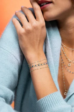 Armband aus Roségold und Harz Classique Gigi