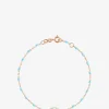 Armband aus Roségold und Harz Classique Gigi Eye Turquoise