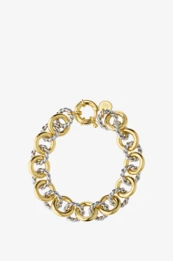 Armband mit zweifarbigen Kettengliedern Éole