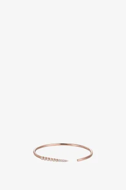 Armreif aus Roségold und Diamanten Snaky