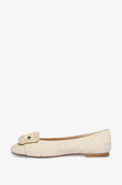 Ballerinas mit runder Kappe aus Tweed Eteo Dijon