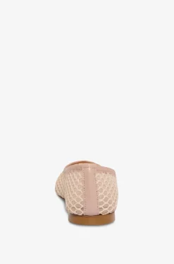 Ballerinas mit runder Spitze aus transparentem Mesh Rete