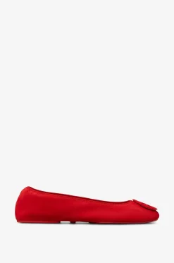 Ballerinas mit runder Spitze aus Wildleder Reva