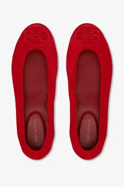 Ballerinas mit runder Spitze aus Wildleder Reva