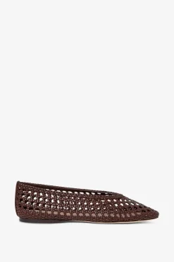 Ballerinas mit runder Spitze aus Leder Emery