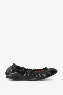 Ballerinas mit runder Spitze aus Leder Flora