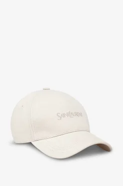 Baseballkappe aus Kordsamt mit Stickerei SAINT LAURENT