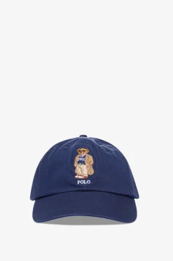 Bestickte Gabardine-Baseballkappe Preppy Polo Bear