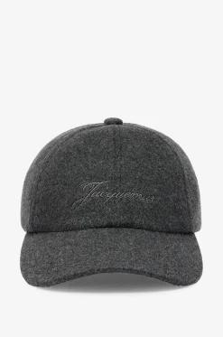 Bestickte Wollmütze mit Logo Cachemiro