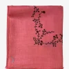 Bestickter Kaschmirschal Minimal Embroidery JOY