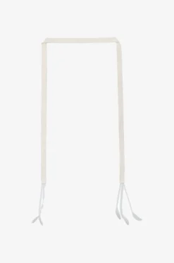 Bindegürtel aus Satin mit Federn