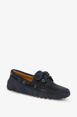 Bootsschuhe aus Wildleder mit Ösen Gommino