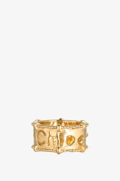 Breiter goldener Ring The Chloé Medals