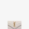 Brieftasche aus Grain de Poudre-Leder Cassandre Small