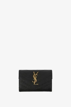 Brieftasche aus Grain de Poudre-Leder Cassandre Small