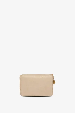 Brieftasche aus Kunstwildleder Falabella Shaggy Deer Small