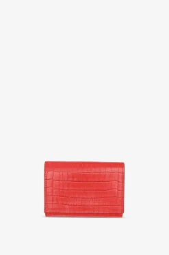Brieftasche aus Leder in Krokodiloptik Longchamp Pocket