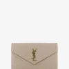 Brieftasche mit Kettengurt aus gestepptem Leder Cassandre