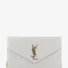Brieftasche mit Kettengurt aus gestepptem Leder Cassandre