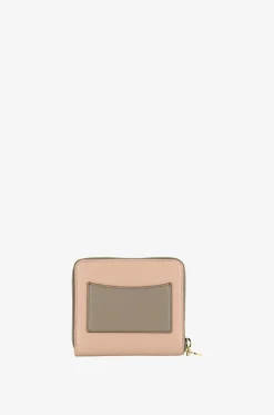 Brieftasche mit Reissverschluss aus zweifarbigem Kunstleder Stella Logo