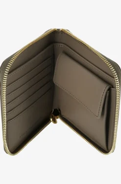 Brieftasche mit Reissverschluss aus zweifarbigem Kunstleder Stella Logo