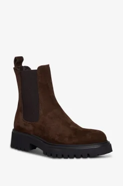 Chelsea-Stiefeletten aus Wildleder mit Profilsohle Worms