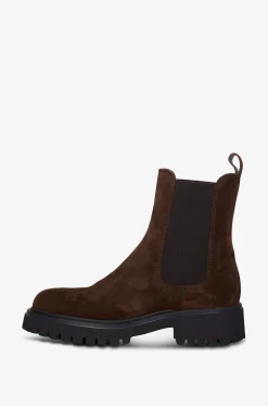 Chelsea-Stiefeletten aus Wildleder mit Profilsohle Worms