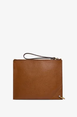 Clutch aus genarbtem Leder Chloé Spin