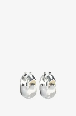 Creolen aus Harz Organic Silver & Clear