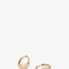 Creolen aus vergoldetem Silber mit Perlen Trio Pearl Hoops