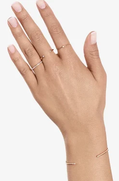 Diamantbesetzter Roségold-Ring Officiel