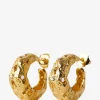 Dicke goldene Creolen Galia