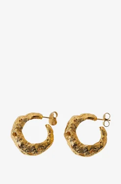Dicke goldene Creolen Galia