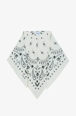 Dreieckstuch mit Bandana-Print aus Kaschmir und Seide Tifa