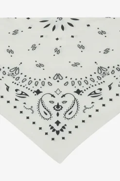 Dreieckstuch mit Bandana-Print aus Kaschmir und Seide Tifa