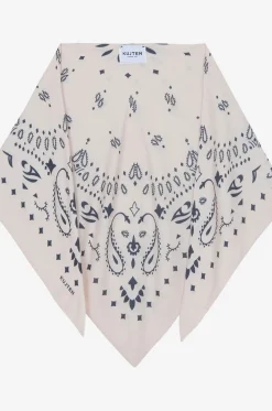 Dreieckstuch mit Bandana-Print aus Kaschmir und Seide Tifa
