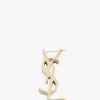 Einzelner goldener Ohrring Cassandre Chunky