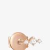 Einzelner Ohrstecker aus Roségold und Diamanten Stardust