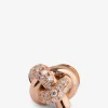Einzelner Ohrstecker aus Roségold und Diamanten Nod