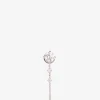 Einzelner Weissgold- und Diamantohrstecker The Round Brilliant Chain Stud