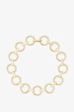 Emaillierte Choker-Halskette Eyelet Blanc Sable